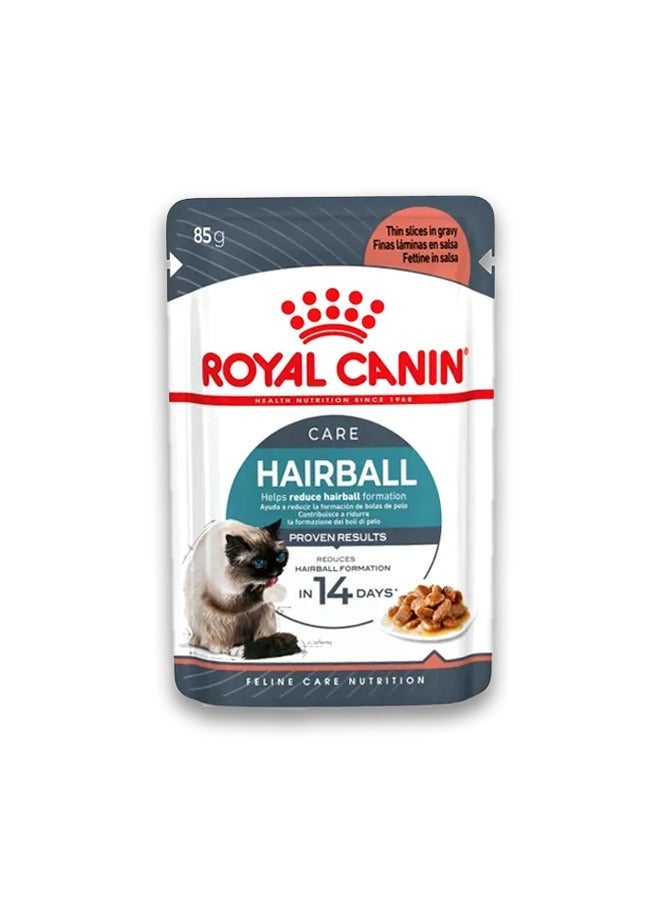 ROYAL CANIN Hairball Care Gravy Wet Cat Food - 85GM - Image 1